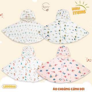 Áo choàng cánh dơi bé trai bé gái vải sợi tre Luxry siêu đáng yêu cho bé từ 6 đến 18 kg