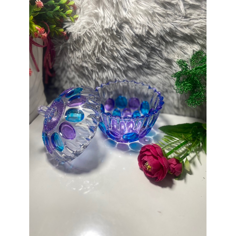 Hủ thủy tinh màu có nắp