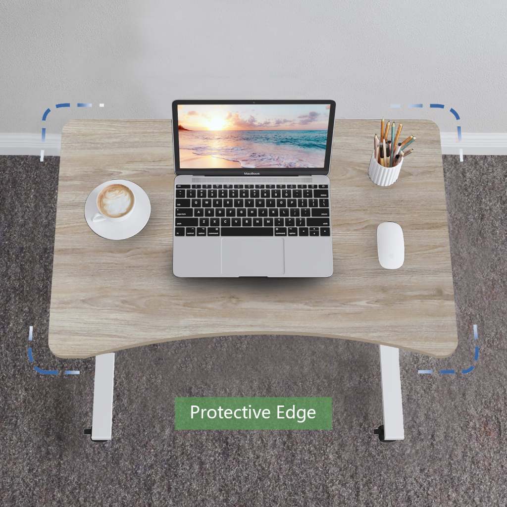 Mxtark 28 inches  Single Leg Gas Spring Desk Height Adjustable Table with Wheels