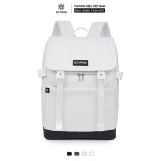 Balo Da Urban Backpack Thời Trang Nam Nữ Chống Thấm Chống Sốc Đựng Vừa Lap 16Inch_Bảo Hành Trọn Đời Scarab