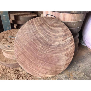 Thớt gỗ nghiến không tâm đường kính 39cm dày 5cm