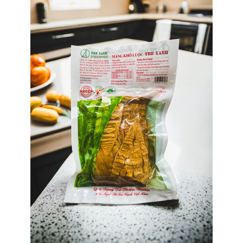 Măng Khô Luộc Măng Tre Tự Nhiên Thơm Ngon Tre Xanh An Thịnh 550G