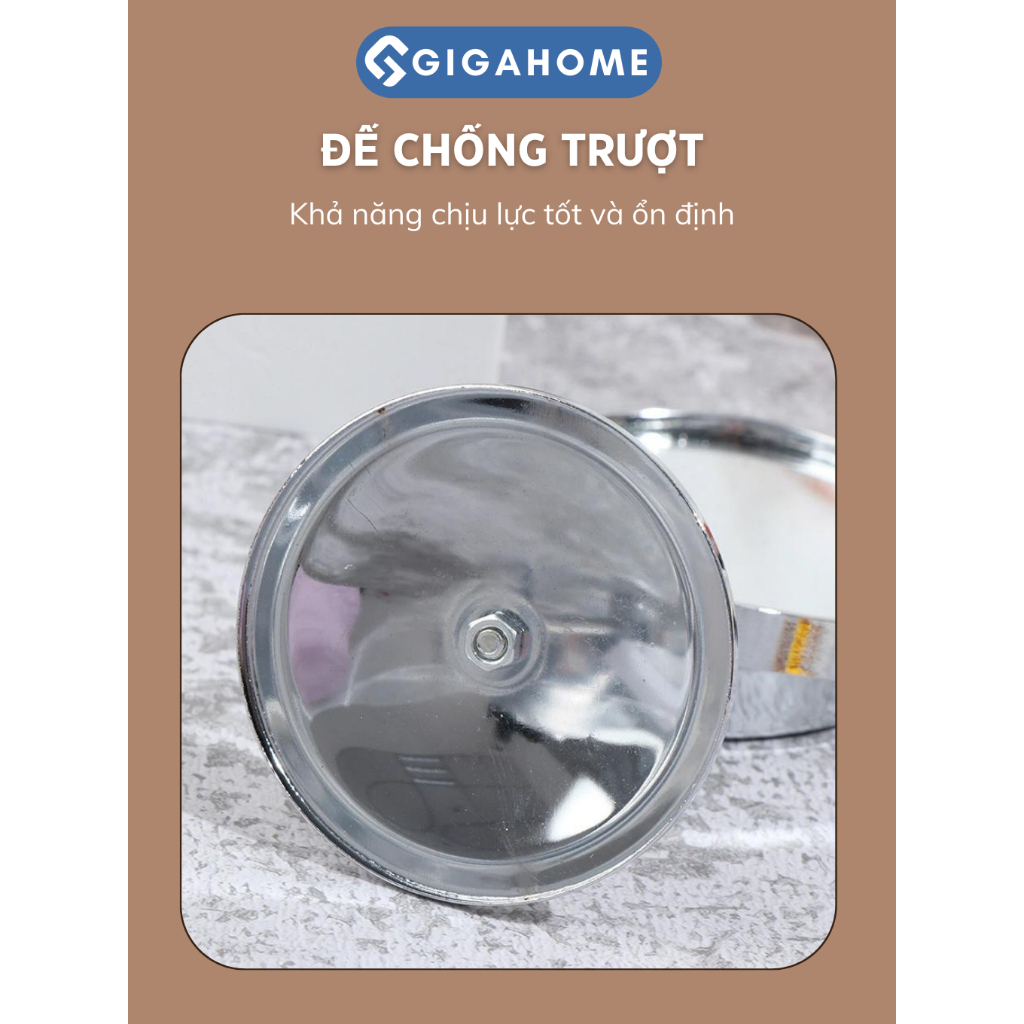 Gương Trang Điểm 2 Mặt GIGAHOMEVN Để Bàn Xoay 360 Độ, Thiết Kế Nhỏ Gọn 3561