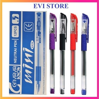 Hộp 12 cây bút gel nước ngòi 0.5mm Mini Cenvava - Ruột 0.5mm thay thế