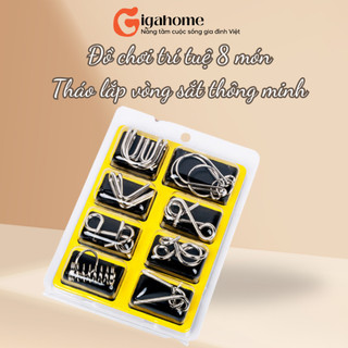 Đồ Chơi Trí Tuệ 8 Món GIGAHOMEVN Trải Nghiệm Tháo Lắp Vòng Sắt Thông Minh Cho Trẻ Em 4026