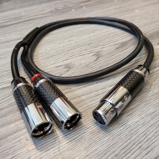 Dây tín hiệu canon cái ra 2 canon đực của Hitachi đầu jack canon cacbon cao cấp dây tín hiệu cho loa sub