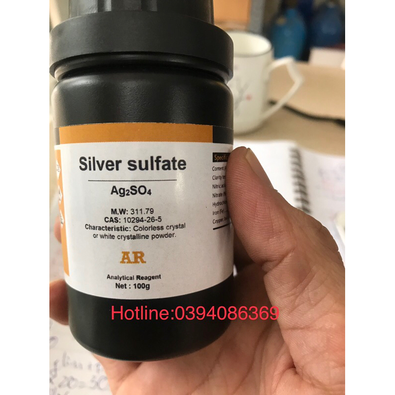 Bạc sulfate Ag2SO4 100g Xilong