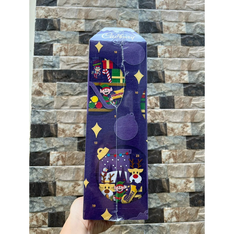 Set kẹo socola kèm lịch Noel, Giáng Sinh cho bé khám phá Cadbury advent calendar 312gram