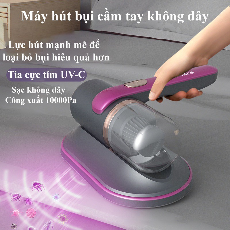 Máy Hút Bụi Cầm Tay NONTAUS Mini Không Dây Giường Nệm Sofa Quần Áo Đa Năng Lực Hút 10000PA YUNOZA
