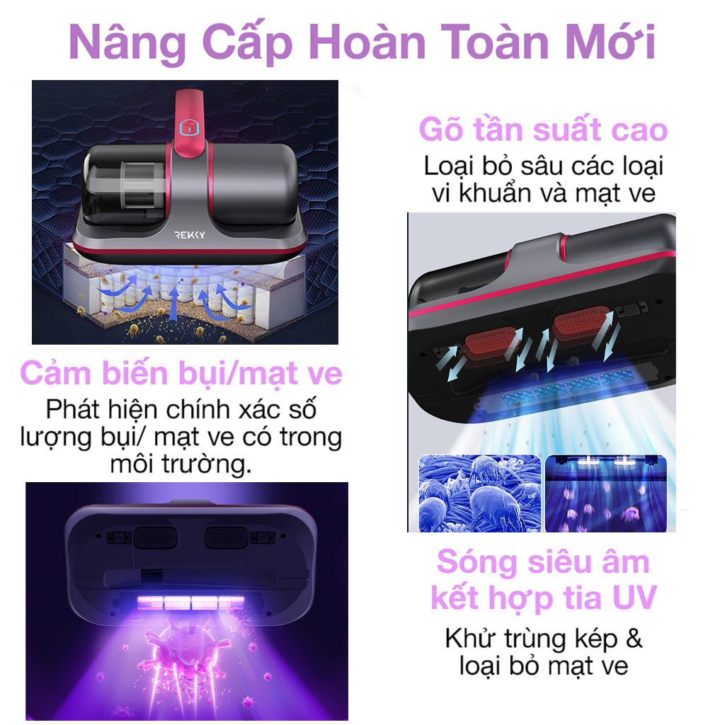 Máy Hút Bụi Cầm Tay NONTAUS Mini Không Dây Giường Nệm Sofa Quần Áo Đa Năng Lực Hút 10000PA YUNOZA