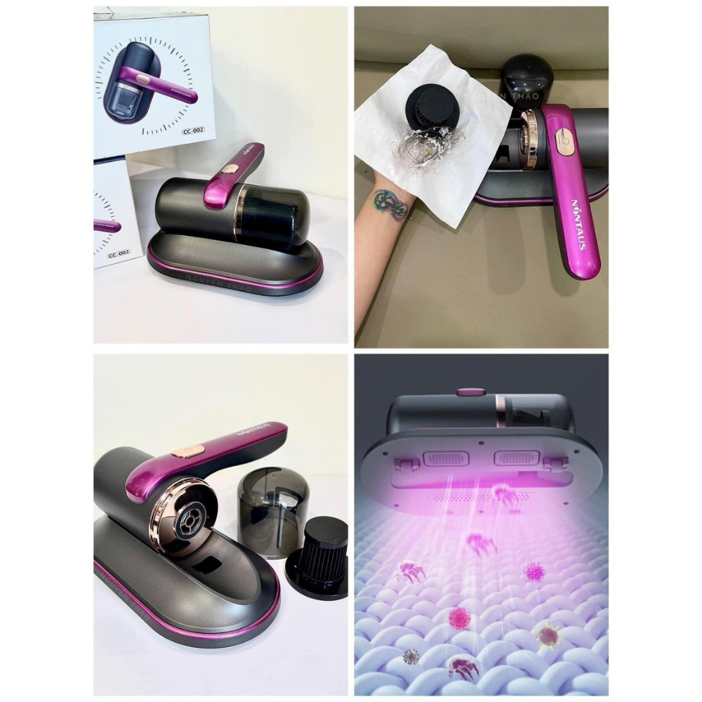 Máy Hút Bụi Cầm Tay NONTAUS Mini Không Dây Giường Nệm Sofa Quần Áo Đa Năng Lực Hút 10000PA YUNOZA