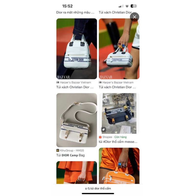 Túi đi…or da dê 25cm