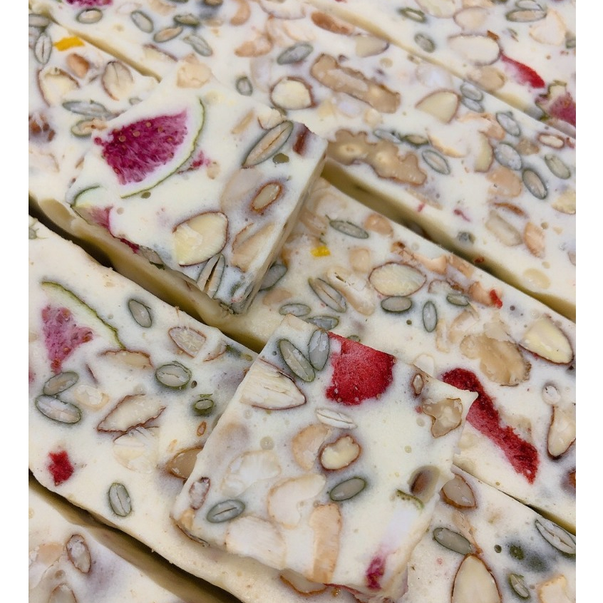 Kẹo Nougat Healthy Kẹo hạnh phúc ăn kiêng giảm cân ăn vặt healthy không đường không bơ dầu