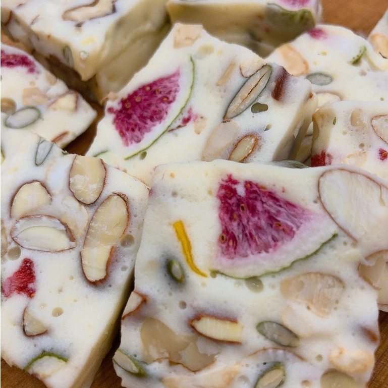 Kẹo Nougat Healthy Kẹo hạnh phúc ăn kiêng giảm cân ăn vặt healthy không đường không bơ dầu