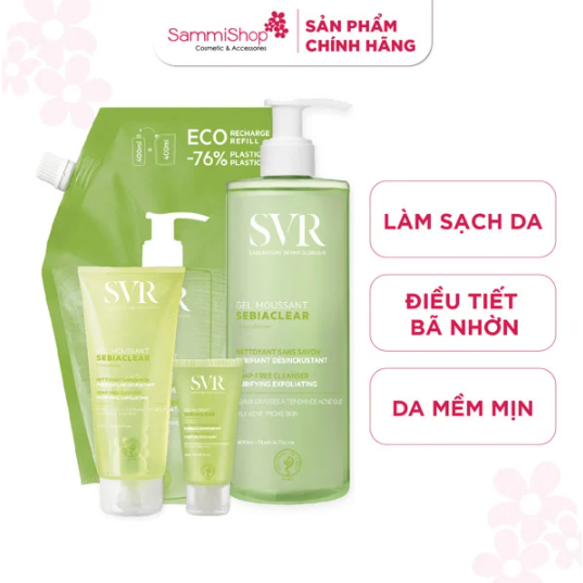 SVR Sữa rửa mặt Sebiaclear Gel Moussant