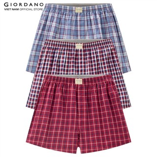 [Special Deal] Bộ 3 Quần Lót Ngủ Nam Giordano Men's Cotton Boxers 01179139