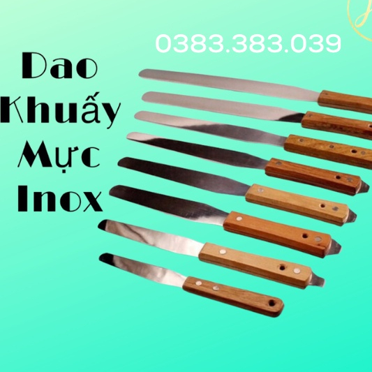 Dao khuấy mực in lụa, cọ khuấy mực