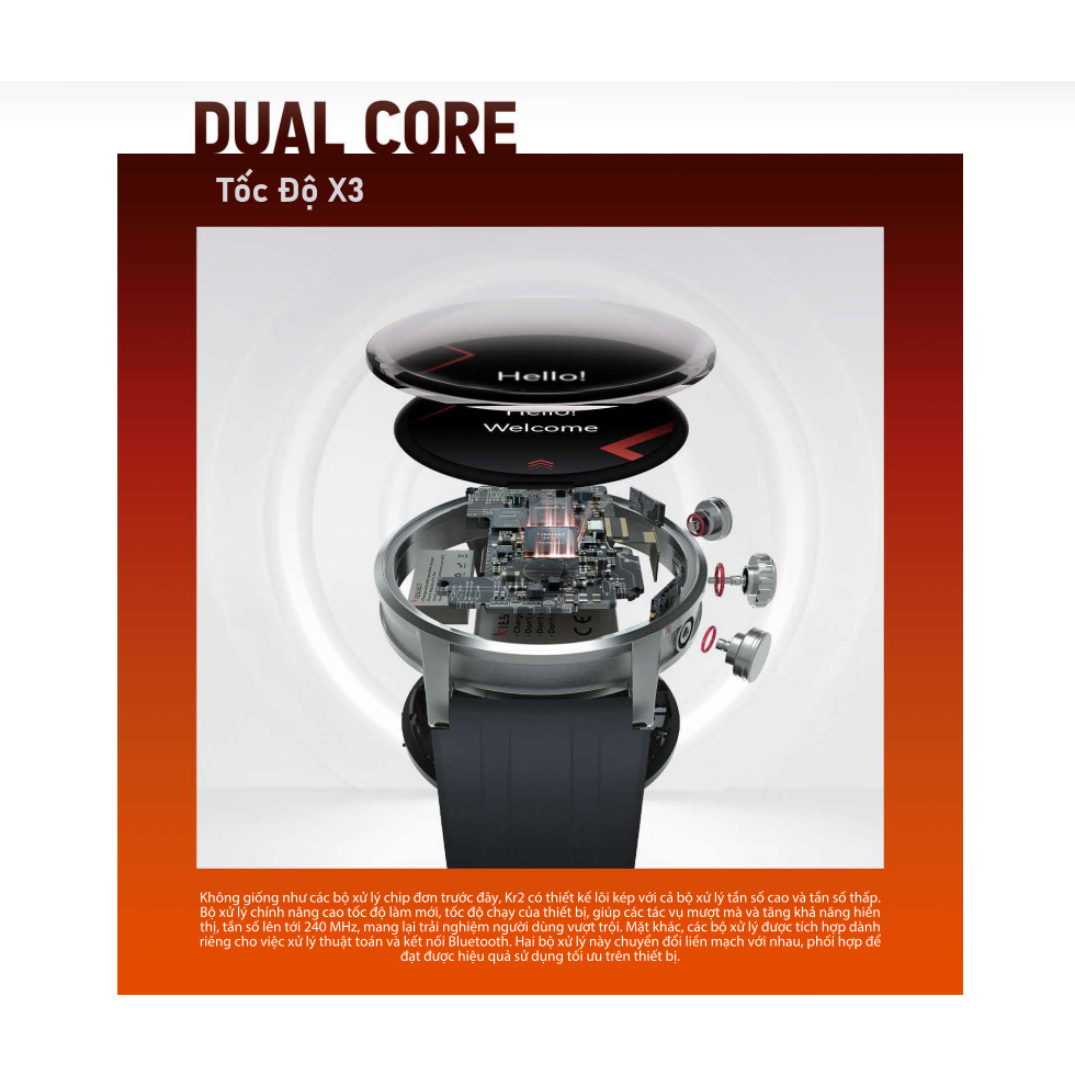 Đồng Hồ Thông Minh Kieslect KR 2 Nghe Gọi Trực Tiếp | Hàng Chính Hãng | Bảo Hành 12 Tháng | Mimax Store