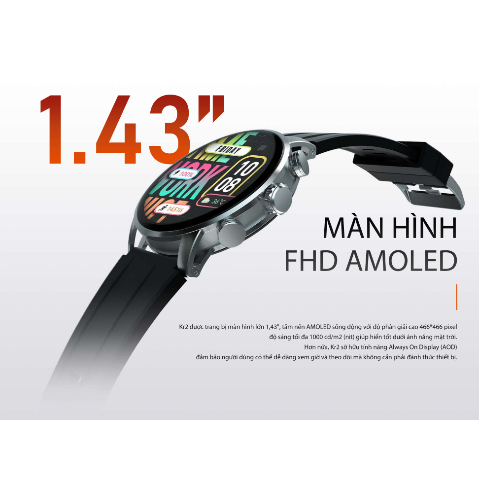 Đồng Hồ Thông Minh Kieslect KR 2 Nghe Gọi Trực Tiếp | Hàng Chính Hãng | Bảo Hành 12 Tháng | Mimax Store