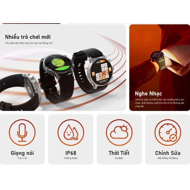 Đồng Hồ Thông Minh Kieslect KR 2 Nghe Gọi Trực Tiếp | Hàng Chính Hãng | Bảo Hành 12 Tháng | Mimax Store