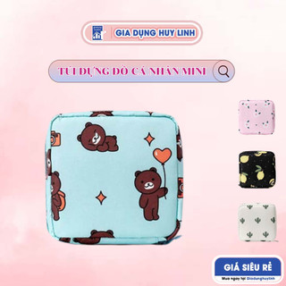 Túi mini đựng đồ cá nhân nhỏ gọn, Túi ví mini chống thấm nước đựng son môi, mỹ phẩm 13x13cm