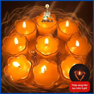 Đèn Bơ Cúng Phật JVALA - nến bơ Hoa Đào