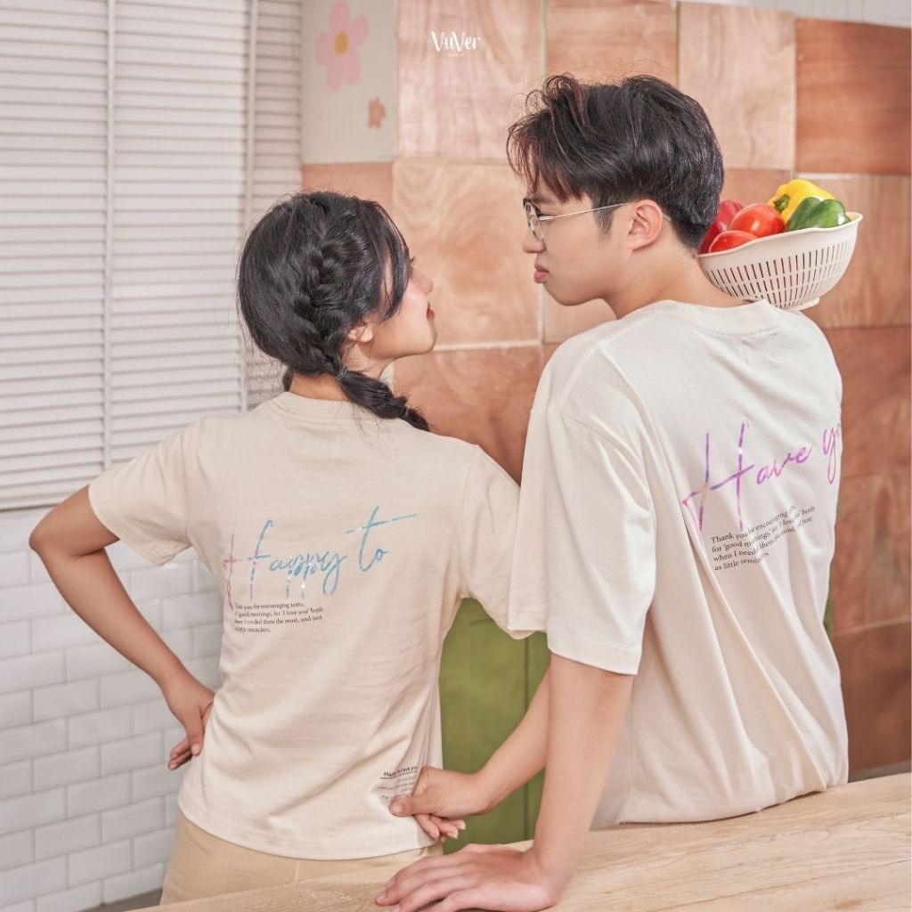 - IN TÊN BẠN - Áo baby tee/T-Shirt in chữ "Happy to" - Hình in Hologram đổi màu - vuver.vn