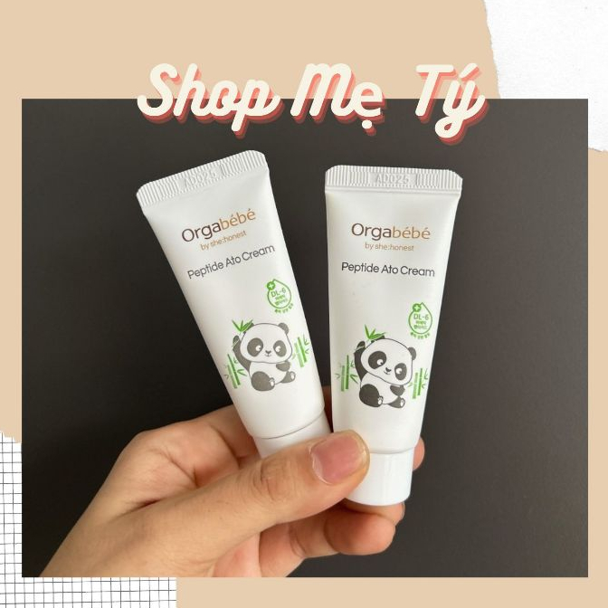 (MInisize) Kem hăm kiêm kem dưỡng da Hữu cơ Orgabebe Peptide Ato Cream Hàn quốc - cho bé từ sinh sinh (Orgabébé)