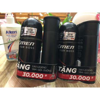 Combo lăn khử mùi xmen forboss 50ml tặng dầu gội