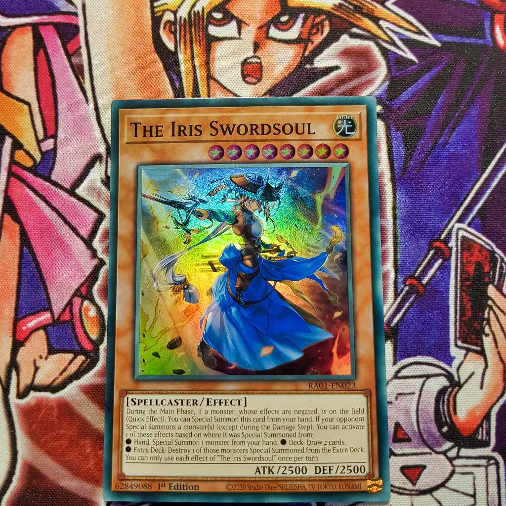 Thẻ bài Yugioh chính hãng | The Iris Swordsou | RA01 Super, Ultra, Collector rare
