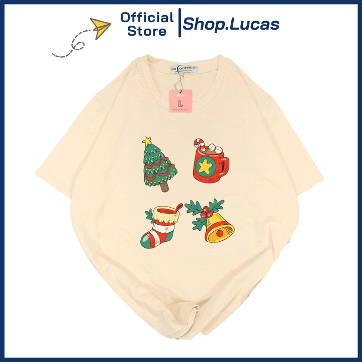 Áo thun noel đón giáng sinh 2024 áo đồng phục gia đình và cho bé 124 - shop.lucas