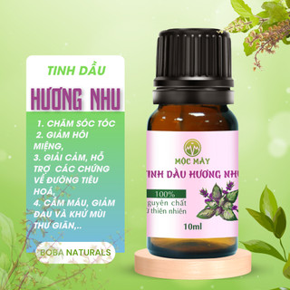 (HCM) Tinh Dầu Hương Nhu Kháng Khuẩn, Xông Hương Thơm, Thiên Nhiên Nguyên chất - BOBA NATURALS