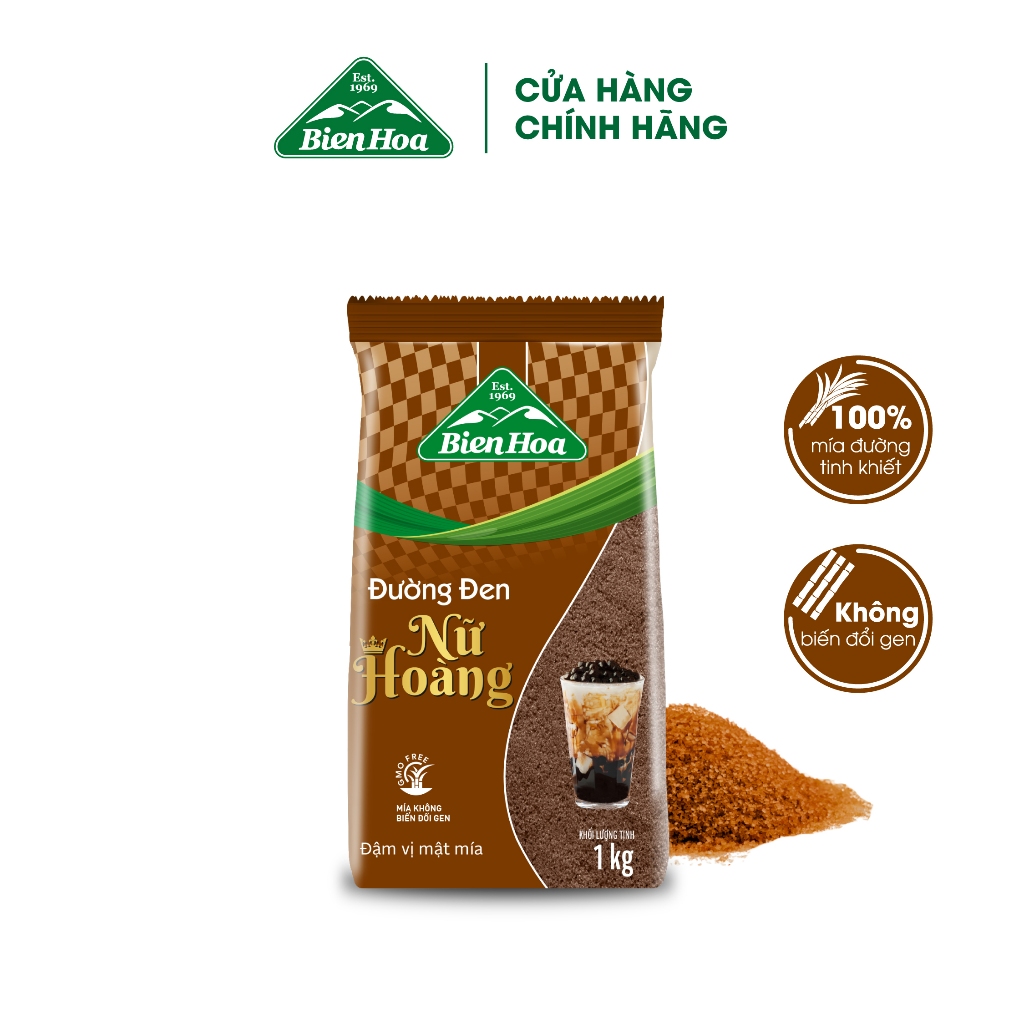 Đường đen nữ hoàng Biên Hòa 1kg/túi