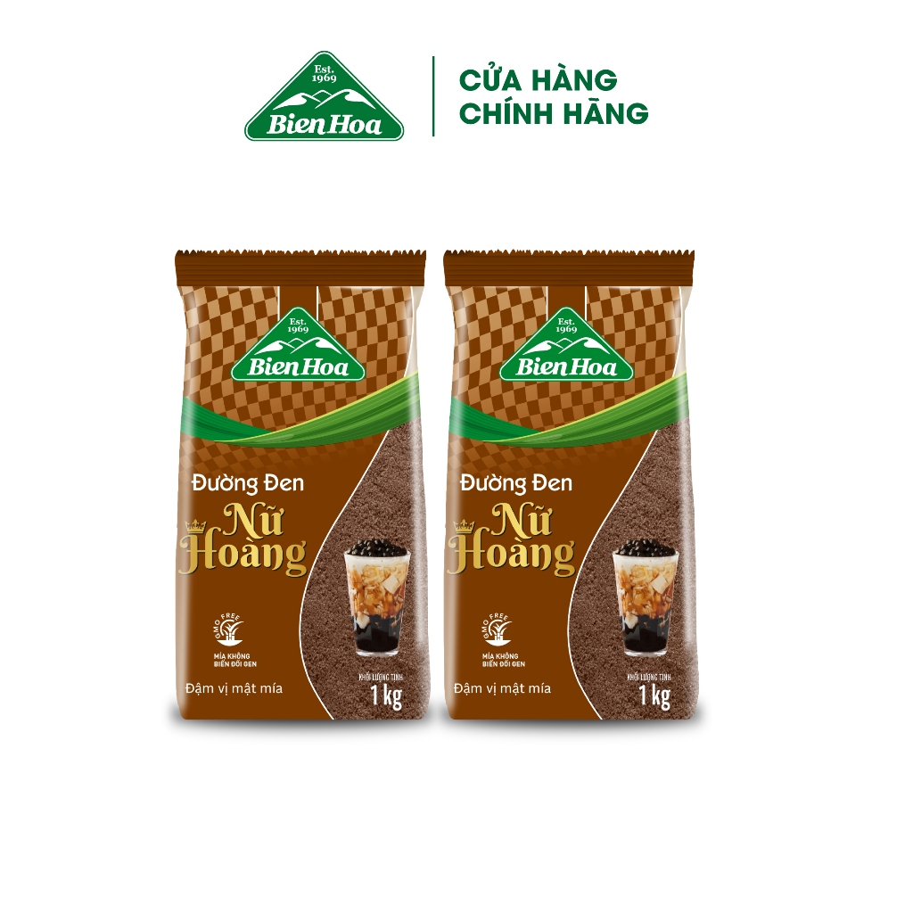 Combo 2 Đường đen nữ hoàng Biên Hòa 1kg/túi