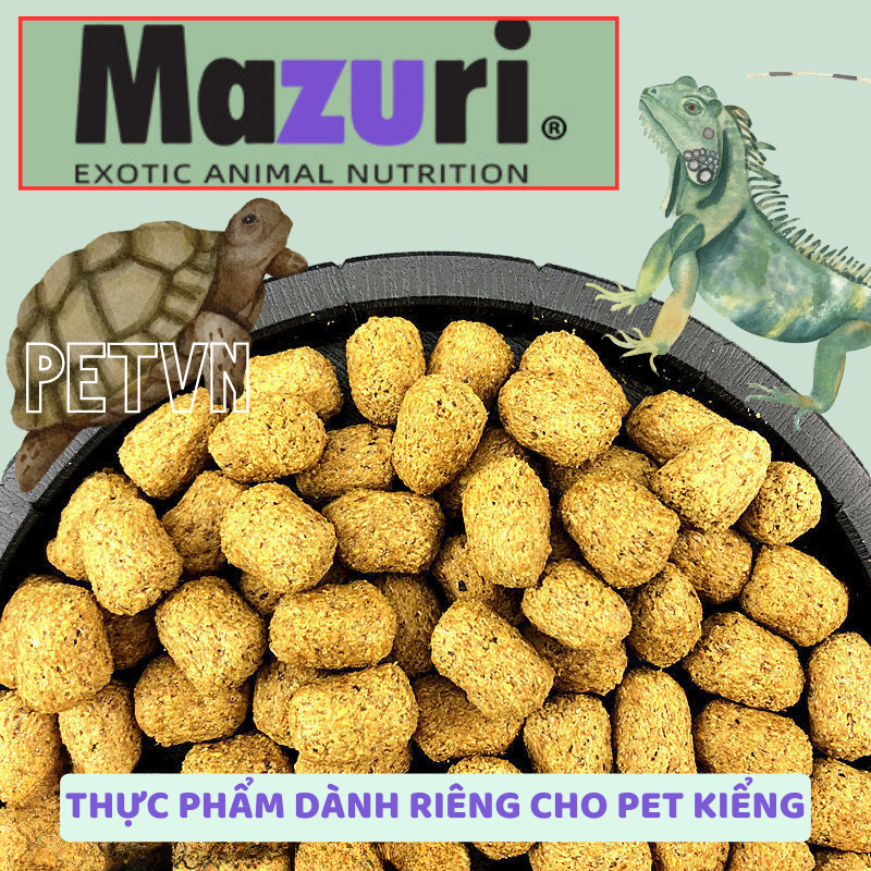 MAZURI 5M21 FREE SHIP - THẦN PHẨM THỨC ĂN TỔNG HỢP BÒ SÁT RỒNG NAM MỸ, RÙA CẠN SULCATA 1kg, 500g, 200g