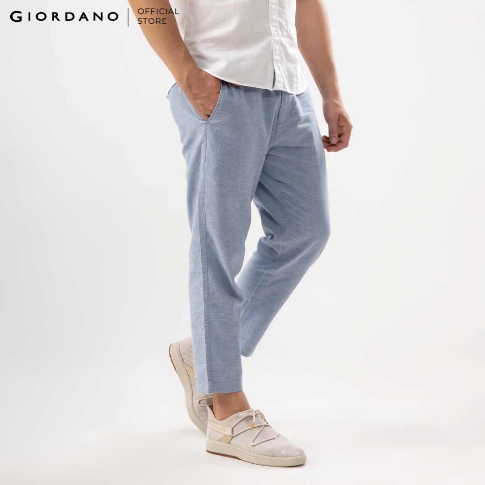 Quần Lửng Linen Nam Giordano 01121202