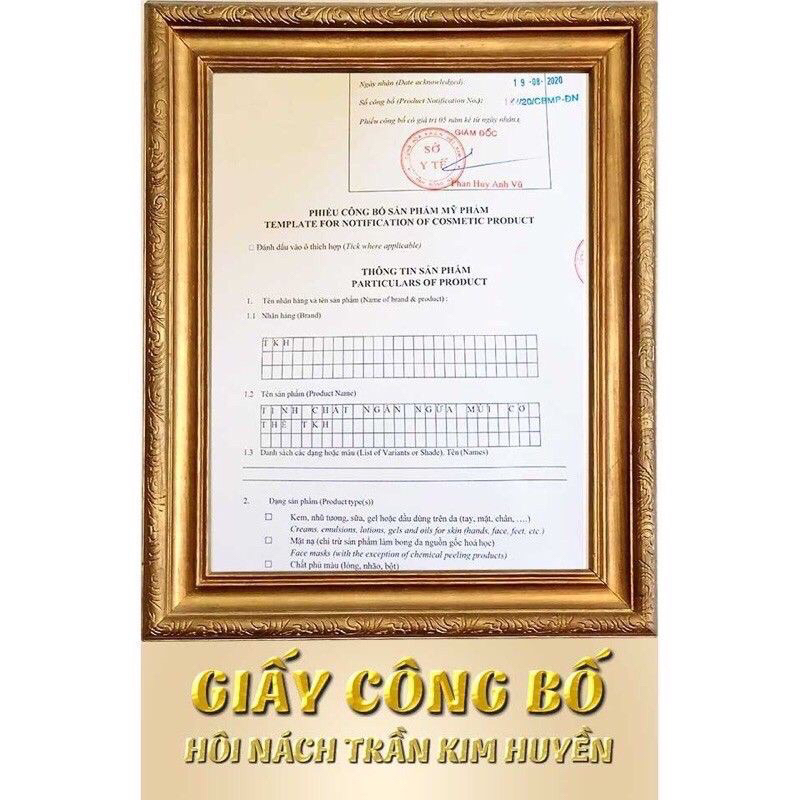 Phấn khử mùi hôi nách trần kim huyền