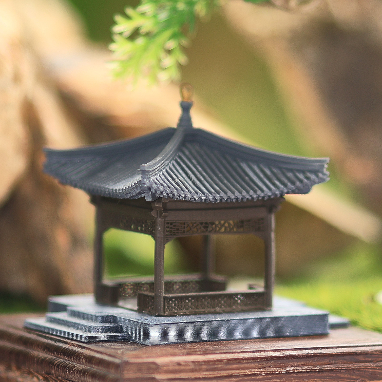 Mô hình kiến trúc Trung Hoa: Tiểu đình- VDS0148- Sưu tầm,trang trí tiểu cảnh,bán cạn,terrarium,non bộ,bonsai