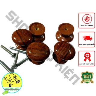 Núm tủ giả gỗ, tay nắm tủ gỗ, tủ nhựa, ngăn kéo loại đẹp, tặng kèm vít