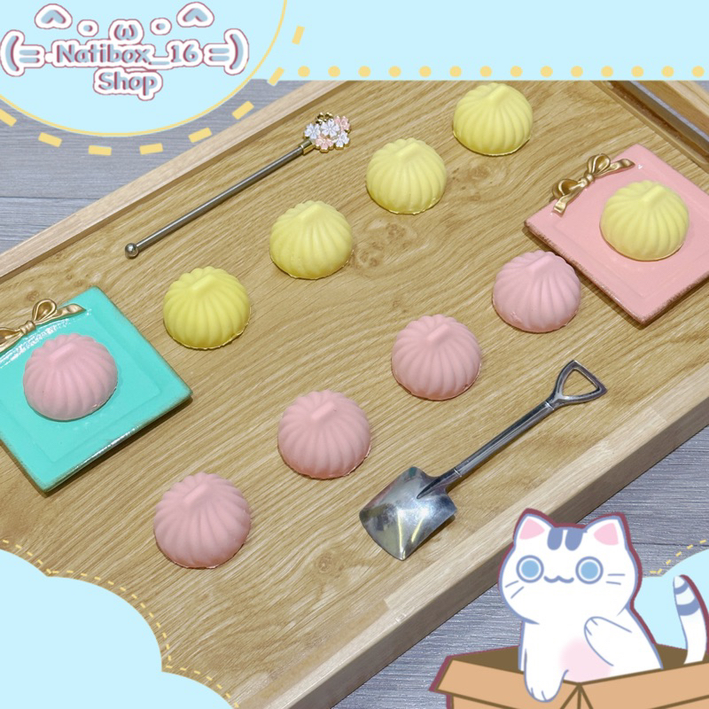 squishy mini bánh bao chất bơ mềm chậm tăng