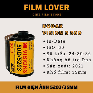 Film điện ảnh Kodak Vision 3 50D (indate 2026)_mã 301