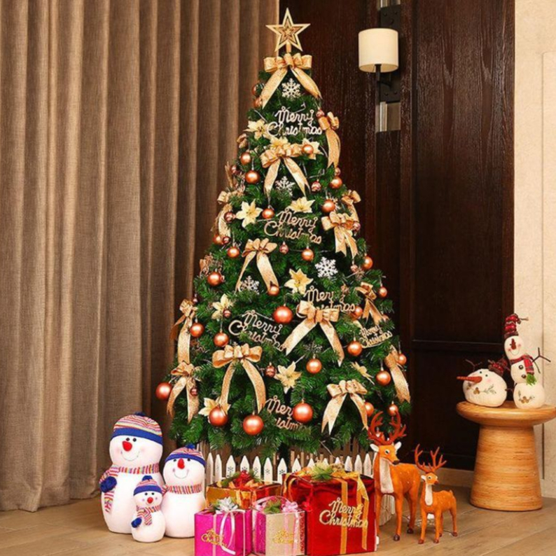 Cây Thông Noel Trang Trí 1m5, 1m8-  Cây Thông Noel Tán Dày Đón Giáng Sinh Đầy Đủ Phụ Kiện