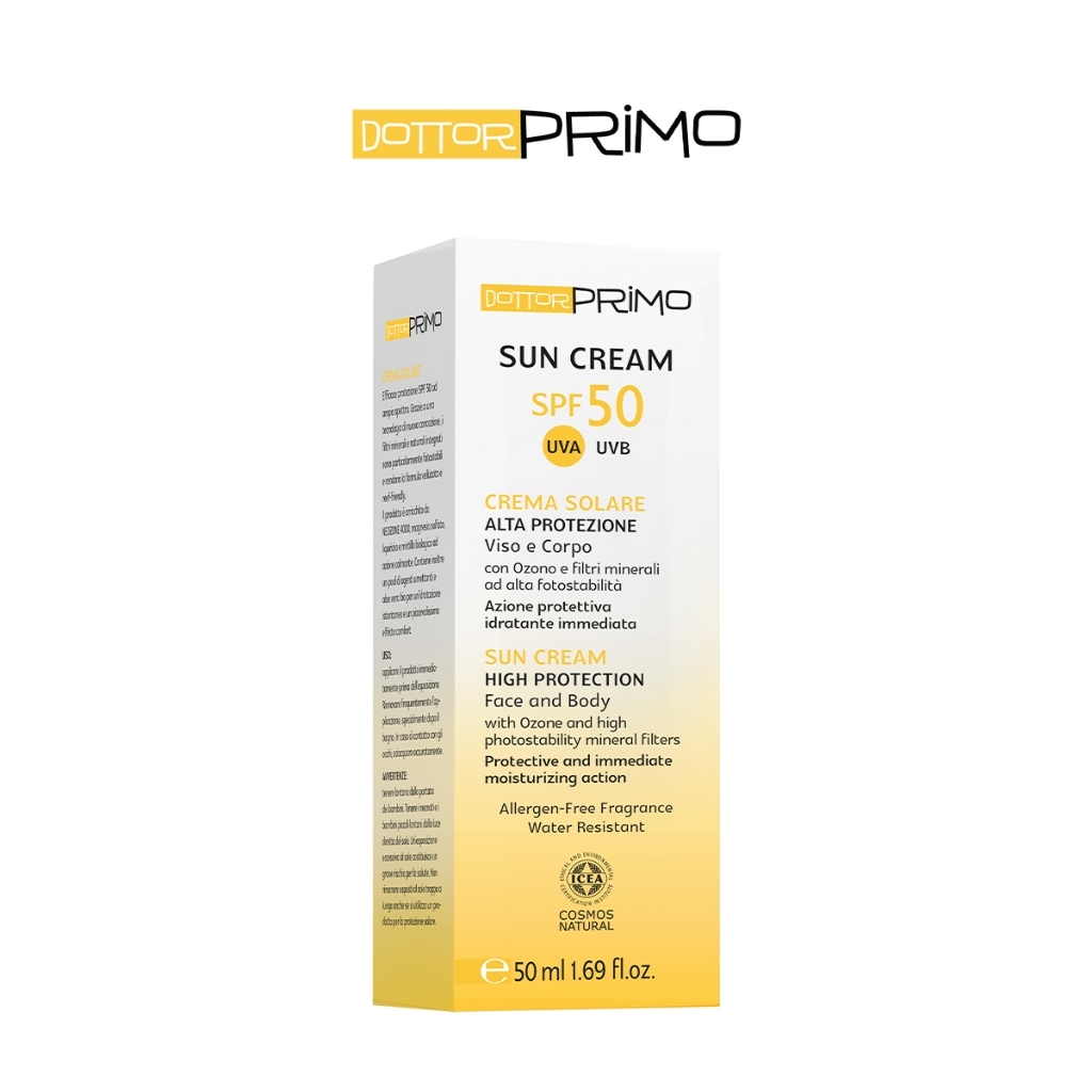 Kem Chống Nắng Vật Lý DottorPrimo Sun Cream SPF50 - Dành Cho Da Mụn Và Da Nhạy Cảm 50ml