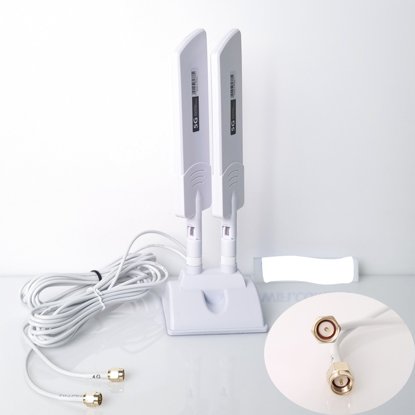 Đế Anten SMA Cáp Dài 3m & 2 Anten Netmax 3G-4G-5G AZ7795G 40dBi