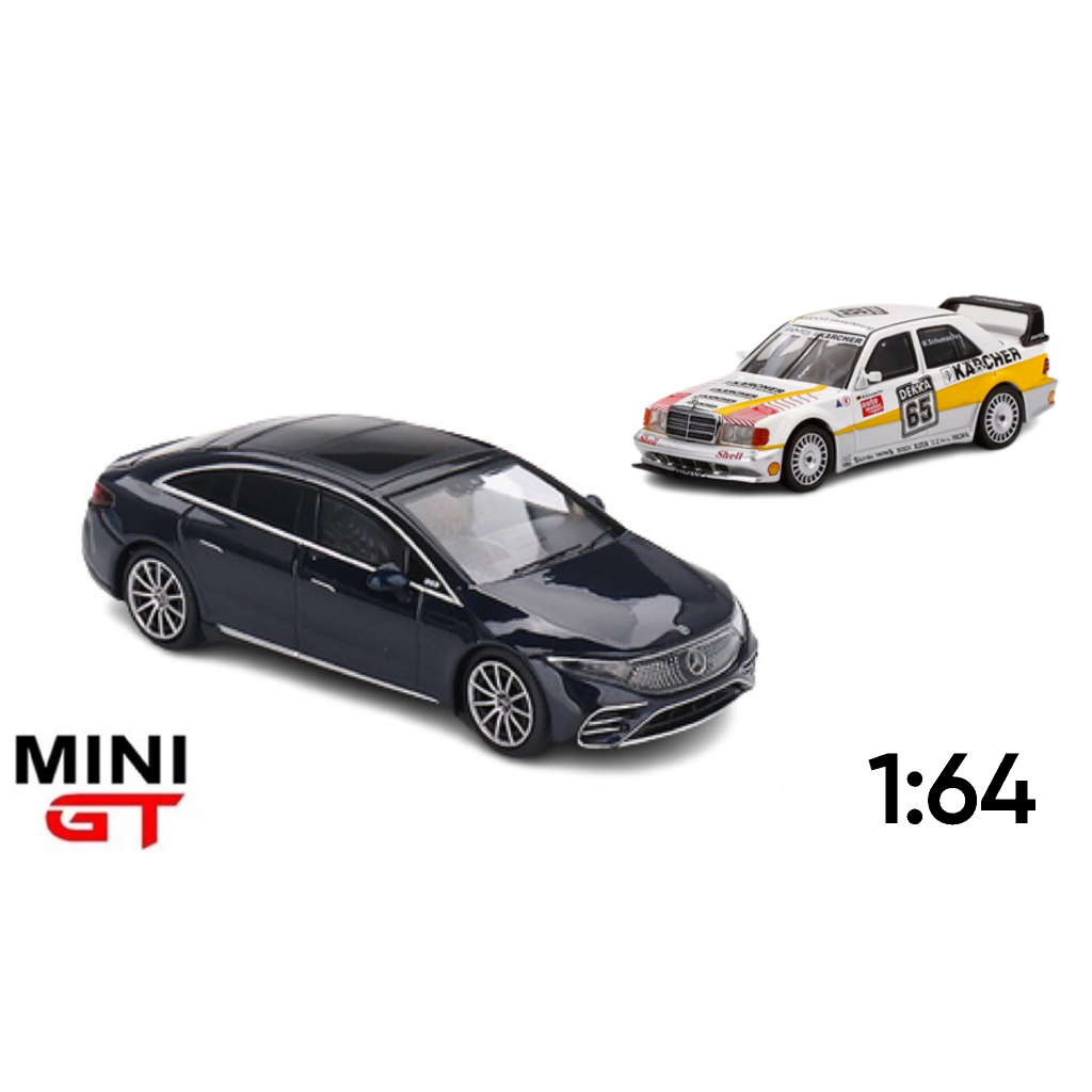 Mô hình xe Mercedes Benz AMG 190e - EQS 580 4MATIC 1:64 Minigt
