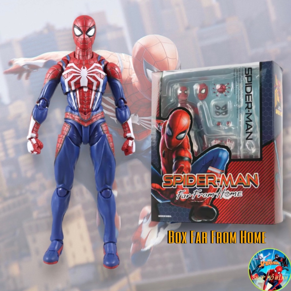 Mô hình Spider Man PS4 SHF Box Far From Home chất lượng cao SƠN CHI TIẾT ĐẸP có khớp BL