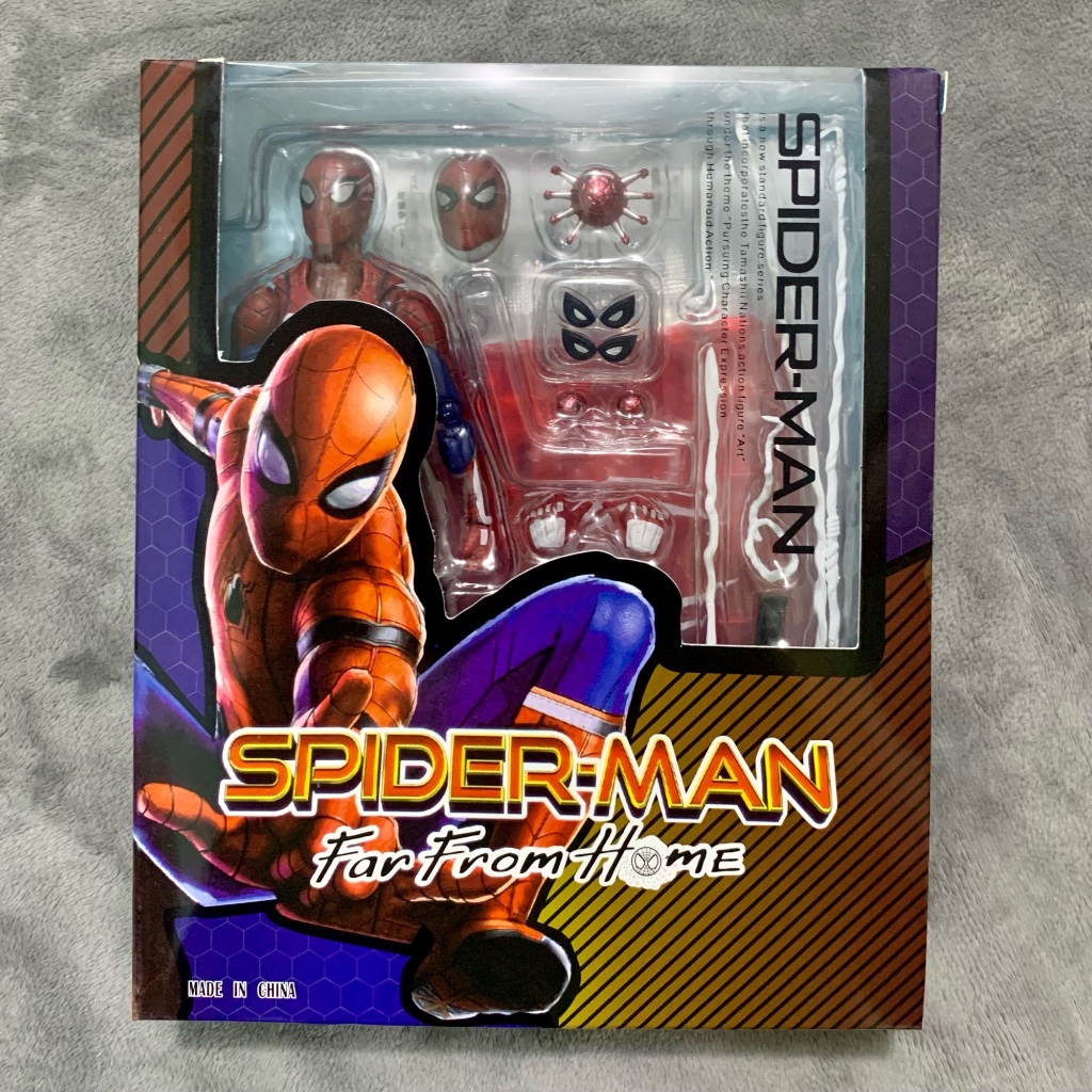 Mô hình Spider Man PS4 SHF Box Far From Home chất lượng cao SƠN CHI TIẾT ĐẸP có khớp BL