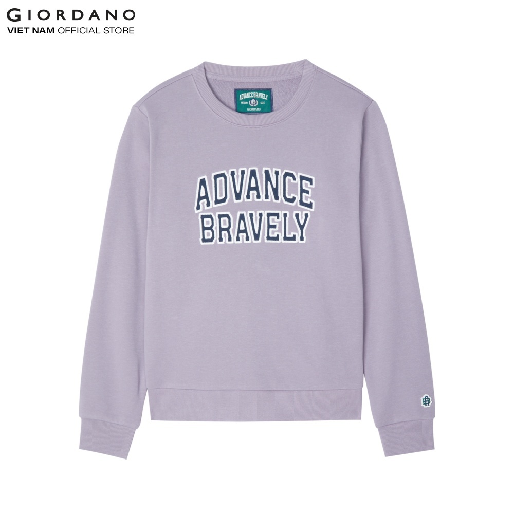 Áo Thun Dài Tay Nữ Sweatshirt Advance Bravely Giordano 05392610