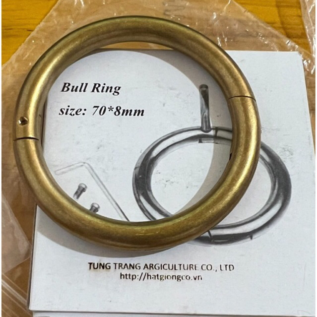 Vòng thép không rỉ xâu mũi bò siêu bền