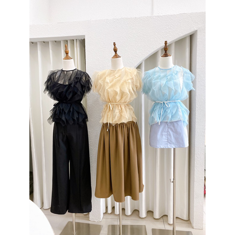 ÁO LƯỚI LƯỢN SÓNG NƯỚC  CALIE STORE